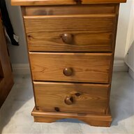pair solid oak bedside cabinets for sale