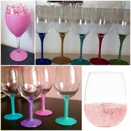 coloured wine glasses for sale