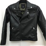 zara black leather jacket for sale