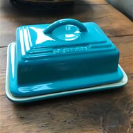blue butter dish for sale