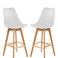 set 2 leather bar stools for sale