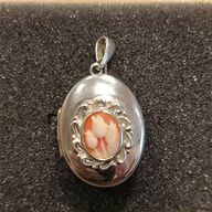 antique silver fish pendant for sale