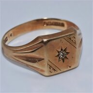 mens solid gold signet rings for sale