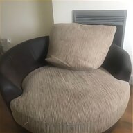 brown leather cuddle chair for sale