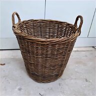 wicker log basket for sale