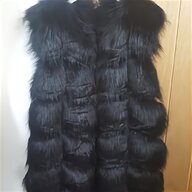 ladies black fur gilet for sale