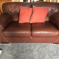 tan leather pouffe for sale