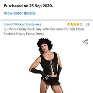 rocky horror costume for sale