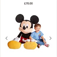 mickey mouse giant soft toy for sale