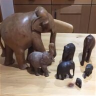 hand carved wooden elephant for sale