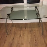 oval glass dining table chairs for sale