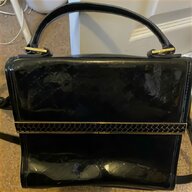 vintage black patent handbag for sale