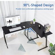corner computer desk black for sale