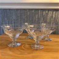 etched champagne saucers for sale