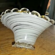 murano glass bowl gold silver for sale