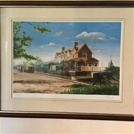 steam train painting for sale