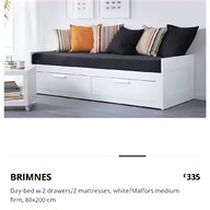 white ikea brimnes drawers for sale
