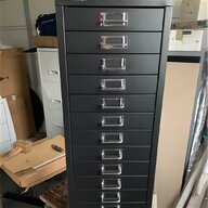 bisley white filing cabinet for sale