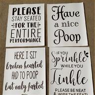 funny bathroom signs for sale