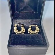 gold large creole earring for sale