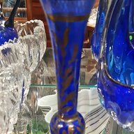 blue bohemian glass for sale