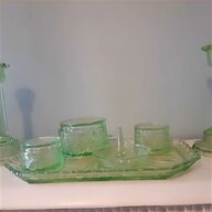 vintage glass dressing table set for sale