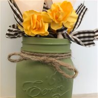 green mason jars for sale