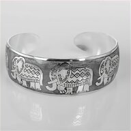 silver elephant bracelet for sale