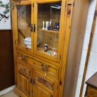 oak corner display cabinet for sale