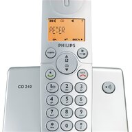 white philips cordless phone for sale