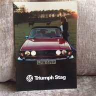 triumph stag brochure for sale
