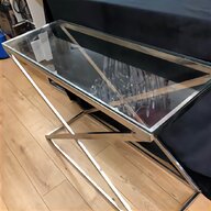 john lewis glass metal desk for sale