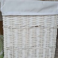 white wooden laundry basket for sale