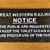 vintage railway sign for sale