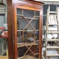 antique glass fronted cabinet for sale