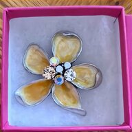 silver enamel butterfly brooch for sale