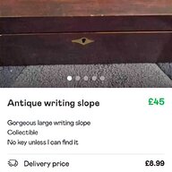 antique writing slope for sale