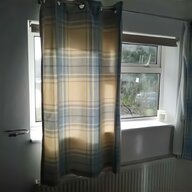 blue tartan curtains for sale
