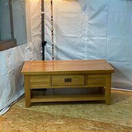 oak coffee table storage for sale