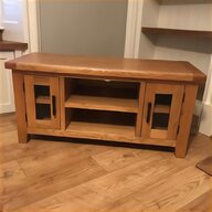solid oak corner tv unit for sale
