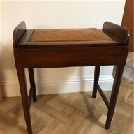 antique piano stool oak for sale