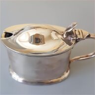 silver plate mustard pots for sale