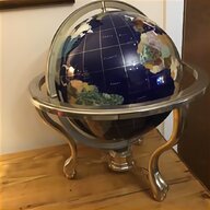 silver world globe for sale