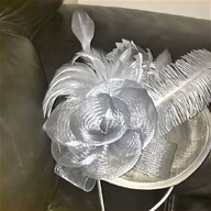 navy silver fascinator for sale