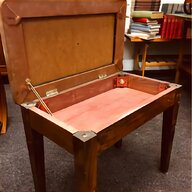 antique piano stool oak for sale