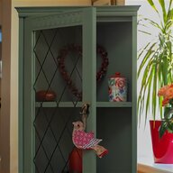 shabby chic corner display cabinet for sale