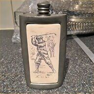 sheffield pewter hip flask for sale