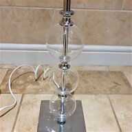 vintage crystal glass table lamp for sale