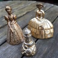 vintage crinoline lady brass bell for sale