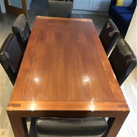 dark wood dining table 6 chairs for sale
